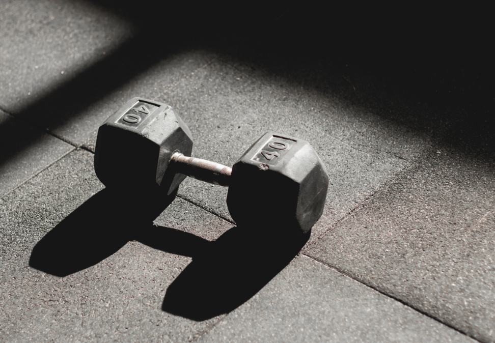 Fitness antrenmanında kullanılan dumbell